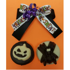 Oreos Dipped in Chocolate with HalloweenChocolate